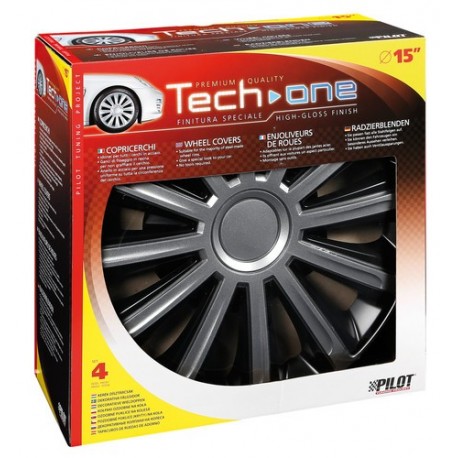 Trend Bicolour Kit 4 Copricerchi Coppe ruota diametro 15