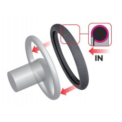 Ecopelle coprivolante presa confort in TPE S diametro 365/38 cm