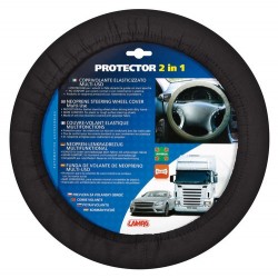 Protector 2 in 1 coprivolante elasticizzato nero