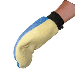 Duplex Guanto spugna in microfibra e pelle scamosciata naturale