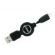 Cavo retrattile per ricarica USB - Mini USB