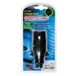 Fermacavo con chiusura a vite spinotto 7 poli per rimorchi