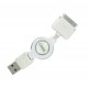 Cavo retrattile per ricarica USB in poi Dock 30 pin