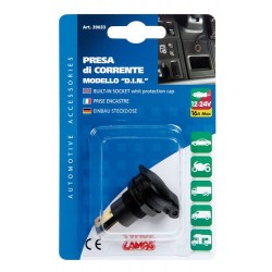Presa corrente modello DIN montaggio ad incasso 12/24V
