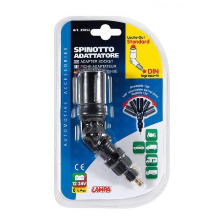 Presa corrente snodabile 120 gradi 12/24V
