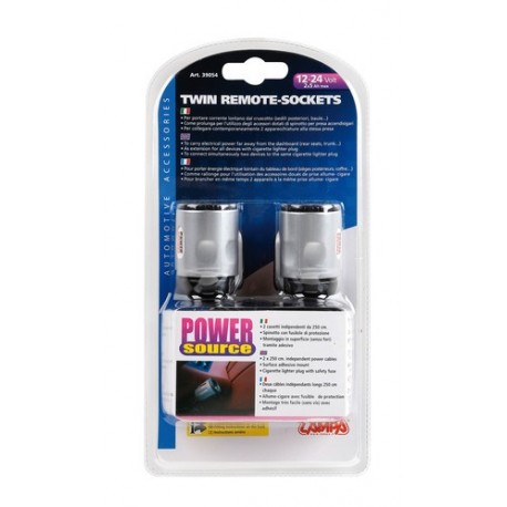 Presa corrente doppia con prolunga 12/24V