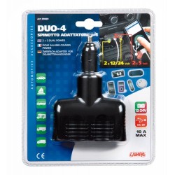 Duo 4 presa corrente doppia con USB 12/24V