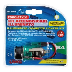 Euro Style kit accendisigari illuminato 12V