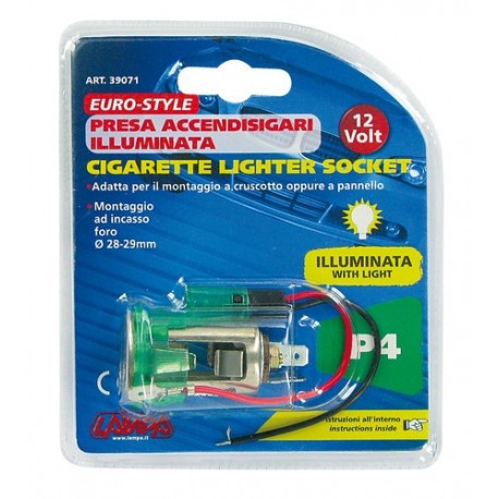 Euro Style presa accendisigari illuminata 12V