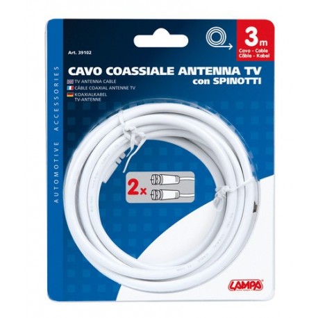 Cavo coassiale antenna TV 3 m