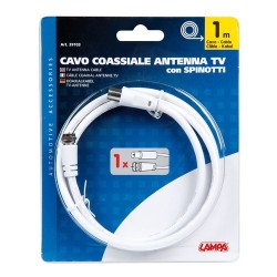 Cavo coassiale antenna TV 1 m