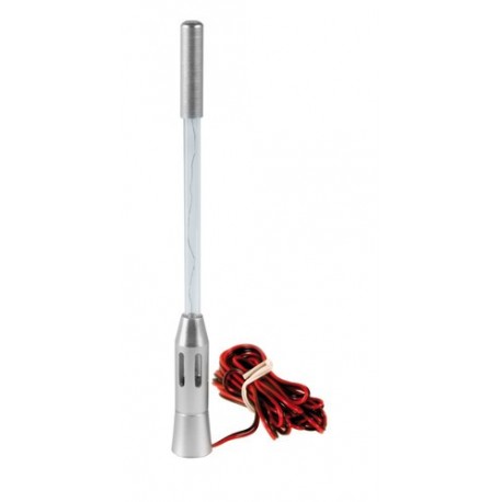 Allu Led 12V Antenna in alluminio con stelo luminoso 6 mm Multicolour