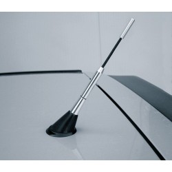 Alu Tech Stelo antenna in lega di alluminio 5 mm nero