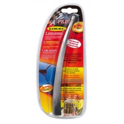 Samurai Stelo antenna in metallo L 195 cm Cromo