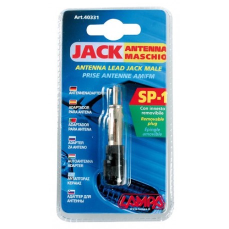 SP 1 Spinotto adattatore maschio per cavo antenna AM FM