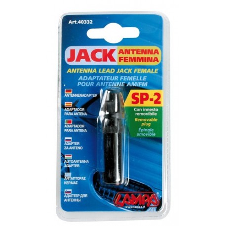 SP 2 Spinotto adattatore femmina per cavo antenna AM FM