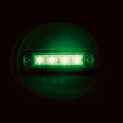 Premium luce a 4 led montaggio ad incasso 12/24V verde