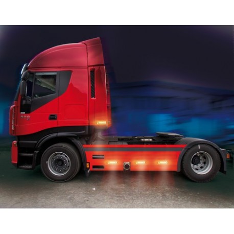 Premium luce a 4 led montaggio superficie 12/24V bianco