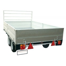 Barra estensibile in metallo per segnaletica posteriore 12V 100-160 cm