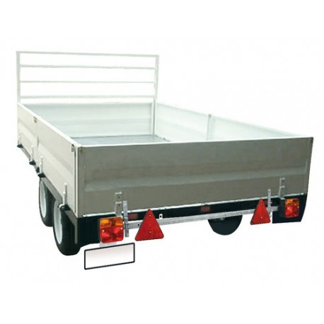 Barra estensibile in metallo per segnaletica posteriore 12V 100-160 cm