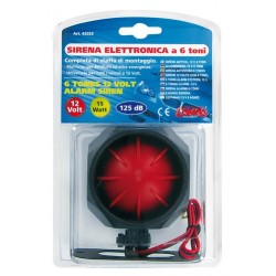 Sirena elettronica a 6 toni 12V