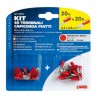 Kit 40 terminali capicorda piatti rosso