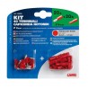Kit 40 terminali capicorda rotondi rosso