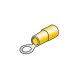 10 terminali capicorda ad anello giallo