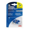 10 terminali capicorda maschio piatti blu