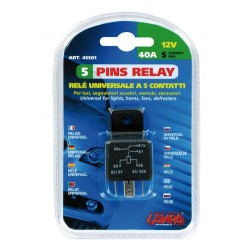 Relay universale 5 contatti 12V 30A