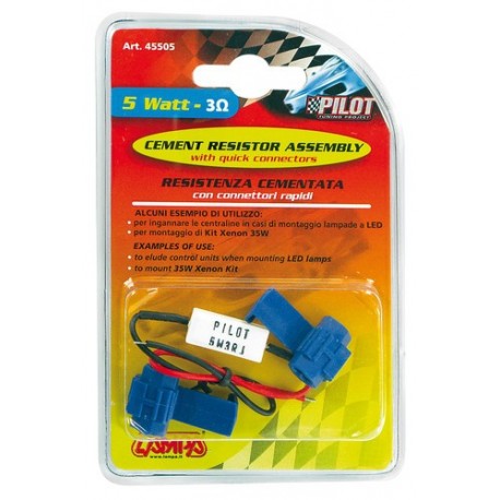 Resistenza cementata 12V 3 OHM 5W