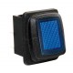 Interruttore impermeabile con led 12/24V blu