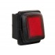 Interruttore impermeabile con led 12/24V rosso
