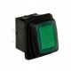 Interruttore impermeabile con led 12/24V verde