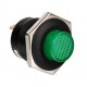 Interruttore a pulsante con led 12/24V verde