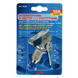 Interruttore a chiave 12/24V 10A