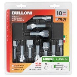 Set 10 bulloni conici corti CC2