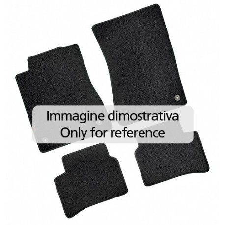 Set tappeti su misura in moquette nero