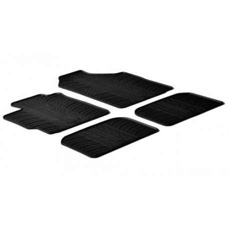 Set tappeti su misura in gomma