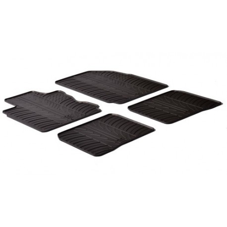 Set tappeti su misura in gomma