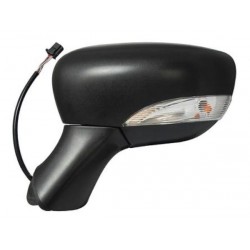 Retrovisore elettrico termico con freccia nero 7 pin asferico sx