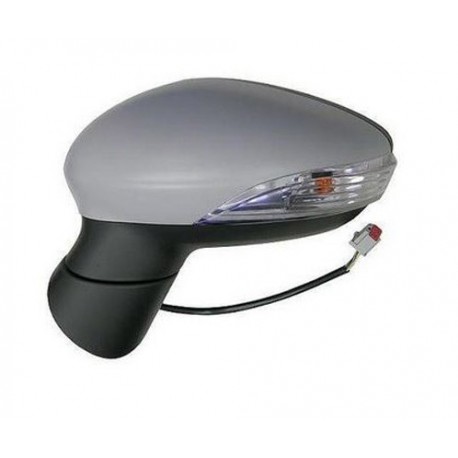 Retrovisore elettrico termico ribaltabile verniciabile con freccia e luce di cortesia asferico lato guida sx