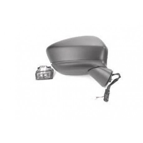 Retrovisore elettrico termico con freccia a led verniciabile 6 pin lato passeggero dx