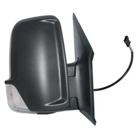 Retrovisore elettrico termico braccio corto con freccia nero lato passeggero dx