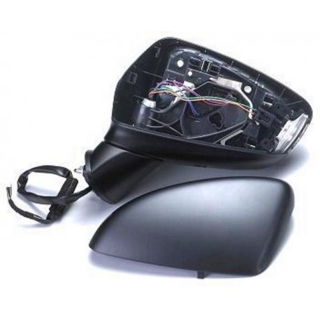 Retrovisore elettrico termico ribaltabile con freccia a led verniciabile 8 pin asferico lato guida sx