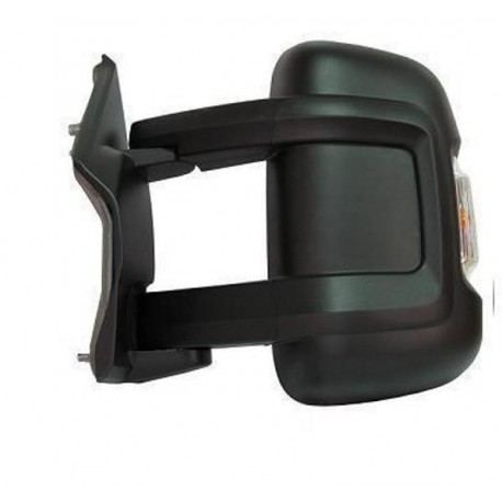 Retrovisore manuale braccio medio con freccia integrata nero lato guida sx