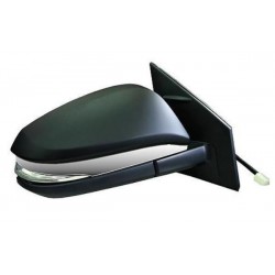 Retrovisore elettrico termico ribaltabile con freccia verniciabile e Parte Centrale cromata lato passeggero dx