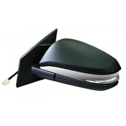 Retrovisore elettrico termico ribaltabile con freccia verniciabile e Parte Centrale cromata lato guida sx