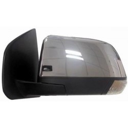 Retrovisore elettrico termico ribaltabile con freccia a led cromato lato guida sx