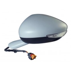 Retrovisore elettrico termico ribaltabile con memoria con freccia luce cortesia verniciabile 14 pin lato guida sx